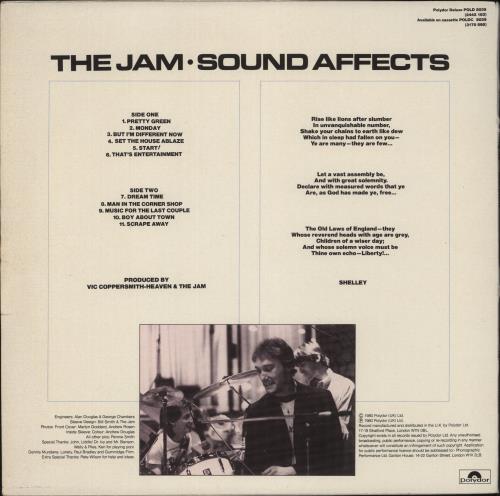 The Jam Sound Affects + Inner - VG vinyl LP album (LP record) French JAMLPSO885479