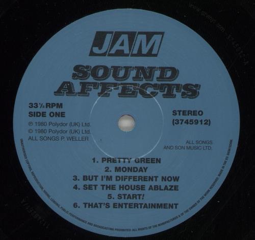 The Jam Sound Affects - 180gm Vinyl vinyl LP album (LP record) UK JAMLPSO772448