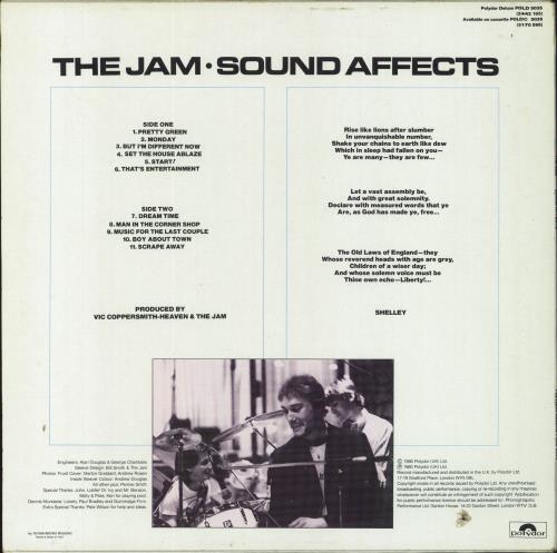 The Jam Sound Affects - Deletion hole vinyl LP album (LP record) French JAMLPSO799754