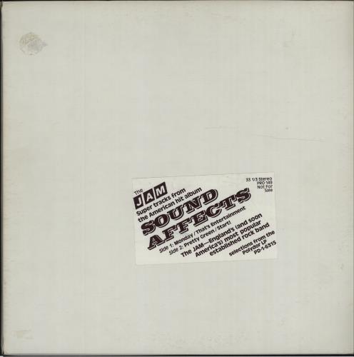 The Jam Sound Affects Sampler 12" vinyl single (12 inch record / Maxi-single) US JAM12SO24527