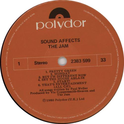 The Jam Sound Affects vinyl LP album (LP record) New Zealand JAMLPSO658234