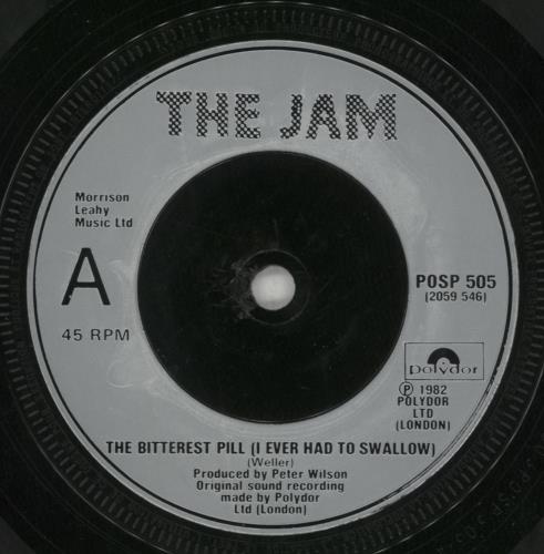 The Jam The Bitterest Pill [I Ever Had To Swallow] + P/S 7" vinyl single (7 inch record / 45) UK JAM07TH42573