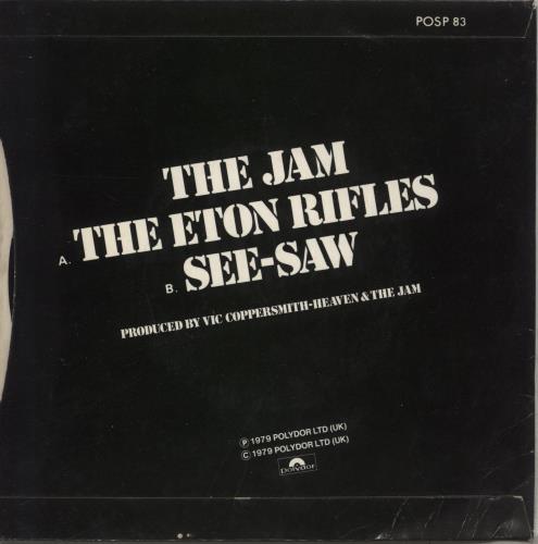 The Jam The Eton Rifles - P/S 7" vinyl single (7 inch record / 45) UK JAM07TH79375
