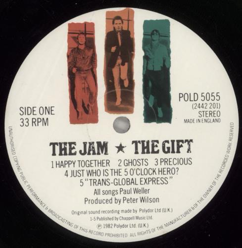 The Jam The Gift vinyl LP album (LP record) UK JAMLPTH797616