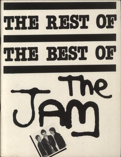 The Jam The Rest Of The Best Of The Jam book UK JAMBKTH720420