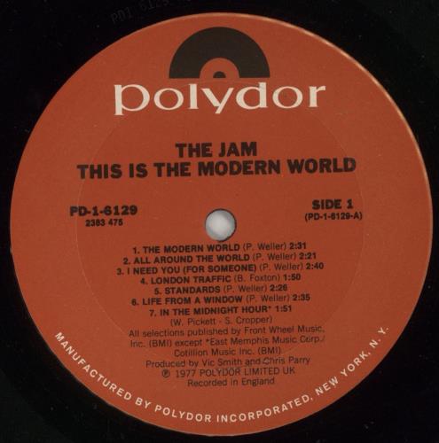 The Jam This Is The Modern World - EX vinyl LP album (LP record) US JAMLPTH654523