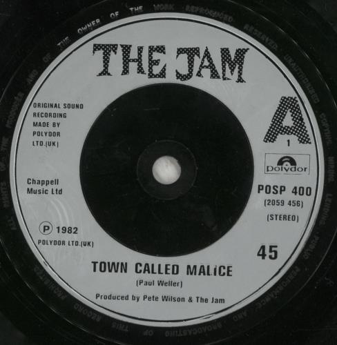 The Jam Town Called Malice + P/S 7" vinyl single (7 inch record / 45) UK JAM07TO23711