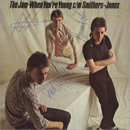 The Jam When You're Young - Autographed 7" vinyl single (7 inch record / 45) UK JAM07WH417410