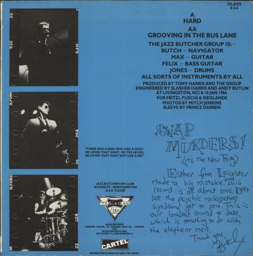 The Jazz Butcher Hard 7" vinyl single (7 inch record / 45) UK JZB07HA863319