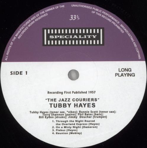 The Jazz Couriers The Jazz Couriers vinyl LP album (LP record) UK JZKLPTH881446