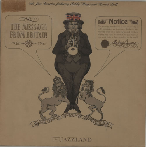 The Jazz Couriers The Message From Britain vinyl LP album (LP record) US JZKLPTH545049
