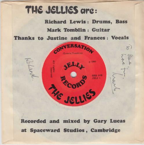 The Jellies Jive Baby On A Saturday Night - 1st 7" vinyl single (7 inch record / 45) UK 18O07JI756905