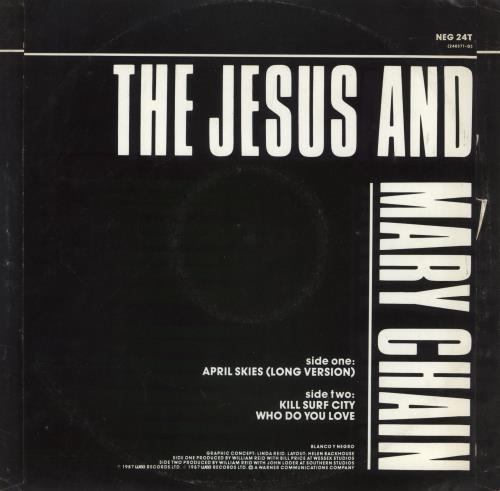 The Jesus & Mary Chain April Skies (Long Version) 12" vinyl single (12 inch record / Maxi-single) UK JMC12AP314530