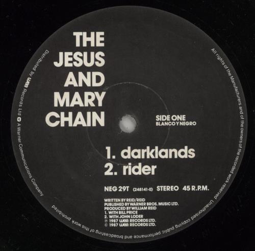 The Jesus & Mary Chain Darklands 12" vinyl single (12 inch record / Maxi-single) UK JMC12DA316692