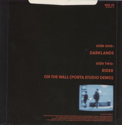 The Jesus & Mary Chain Darklands 7" vinyl single (7 inch record / 45) UK JMC07DA804990