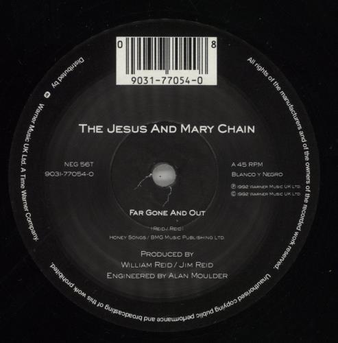 The Jesus & Mary Chain Far Gone And Out 12" vinyl single (12 inch record / Maxi-single) UK JMC12FA109909