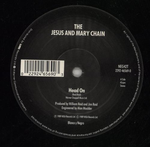 The Jesus & Mary Chain Head On 12" vinyl single (12 inch record / Maxi-single) UK JMC12HE109907