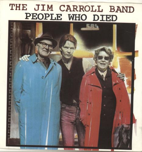 The Jim Carroll Band People Who Died 7" vinyl single (7 inch record / 45) UK IMB07PE689075