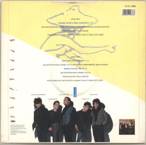 The Jitters Closer Every Day 12" vinyl single (12 inch record / Maxi-single) UK UI-12CL696685