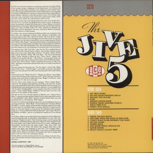 The Jive Five Our True Story vinyl LP album (LP record) UK VV3LPOU604457