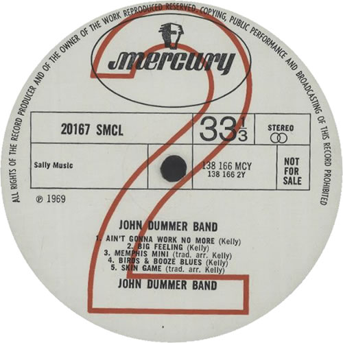 The John Dummer Blues Band John Dummer Band - Demo vinyl LP album (LP record) UK JDULPJO642578