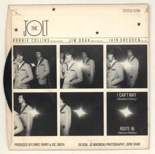 The Jolt I Can't Wait 7" vinyl single (7 inch record / 45) UK OLT07IC737181
