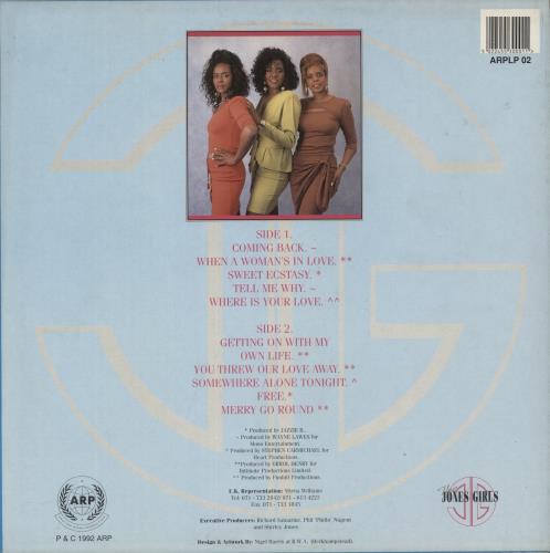 The Jones Girls Coming Back vinyl LP album (LP record) UK S9OLPCO891517