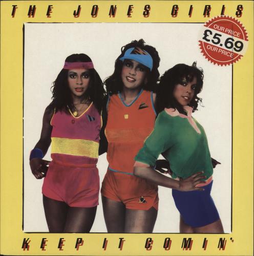The Jones Girls Keep It Comin' - price stickered vinyl LP album (LP record) UK S9OLPKE790319