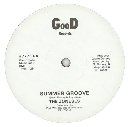 The Joneses Summer Groove 12" vinyl single (12 inch record / Maxi-single) US T5J12SU460545