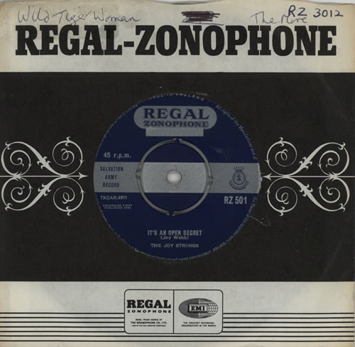 The Joy Strings It's An Open Secret 7" vinyl single (7 inch record / 45) UK 6JS07IT569037