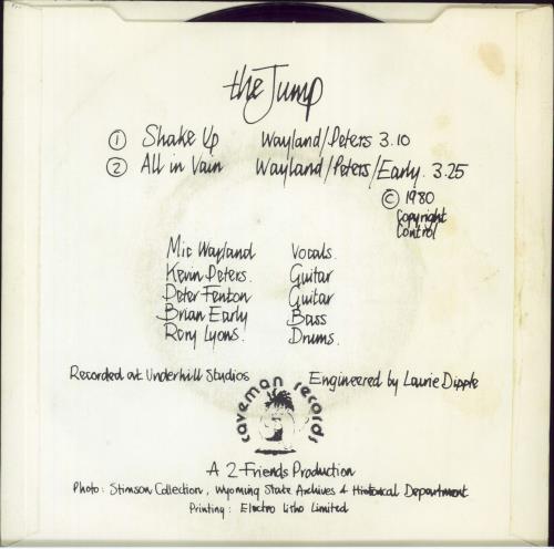 The Jump Shake Up 7" vinyl single (7 inch record / 45) UK 55I07SH815008