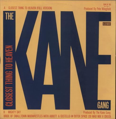 The Kane Gang Closest Thing To Heaven 12" vinyl single (12 inch record / Maxi-single) UK KGA12CL182927