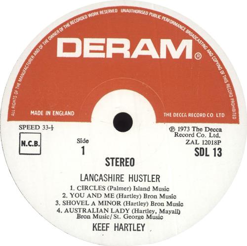 The Keef Hartley Band Lancashire Hustler - EX vinyl LP album (LP record) UK KHBLPLA718401