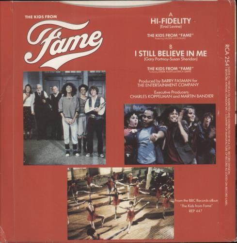 The Kids From Fame Hi-Fidelity 7" vinyl single (7 inch record / 45) UK TB707HI559040