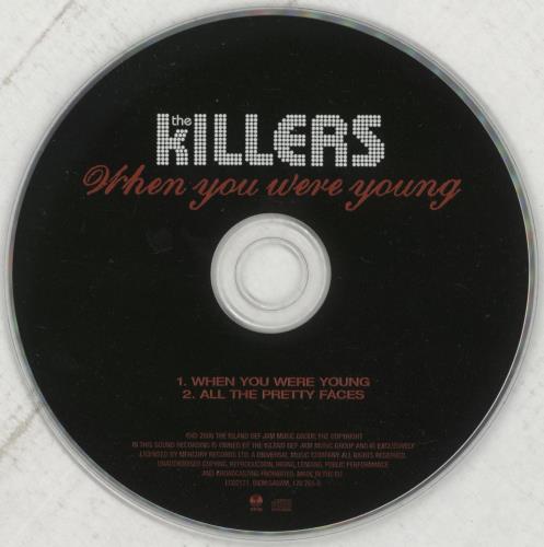 The Killers When You Were Young CD single (CD5 / 5") UK TKIC5WH369326