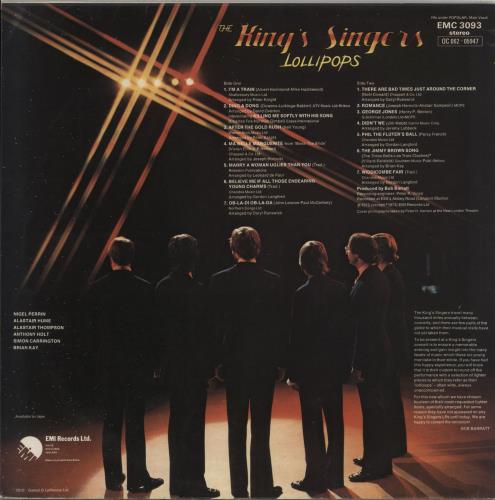 The King's Singers Lollipops vinyl LP album (LP record) UK KN1LPLO458671