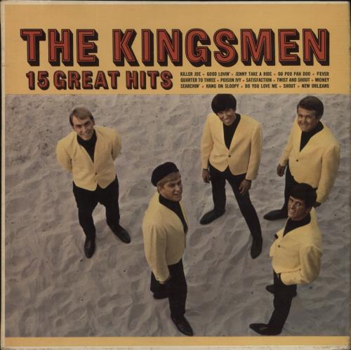 The Kingsmen 15 Great Hits vinyl LP album (LP record) UK KGSLPGR858666