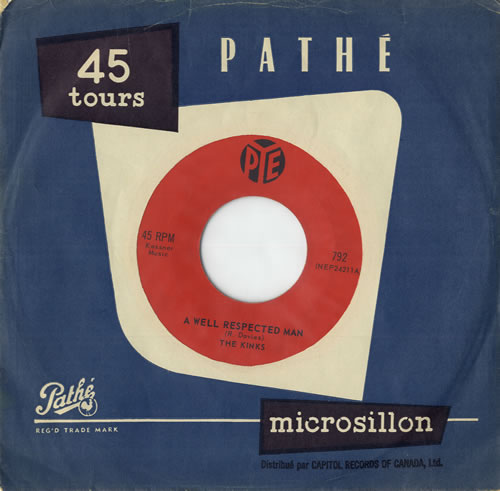 The Kinks A Well Respected Man 7" vinyl single (7 inch record / 45) Canadian KIN07AW554996