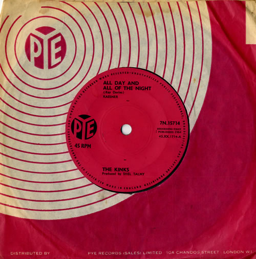 The Kinks All Day And All Of The Night - Solid 7" vinyl single (7 inch record / 45) UK KIN07AL81231