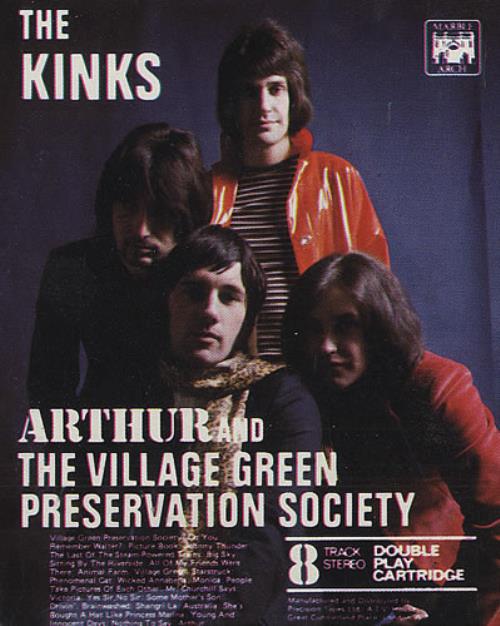 The Kinks Arthur And The Village Green Preservation Society 8-track cassette UK KIN8TAR439554