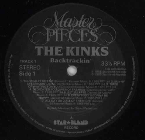 The Kinks Backtrackin' 2-LP vinyl record set (Double LP Album) UK KIN2LBA217025