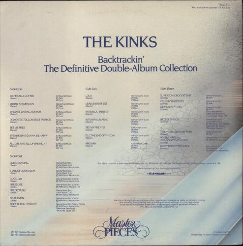 The Kinks Backtrackin' 2-LP vinyl record set (Double LP Album) UK KIN2LBA217025
