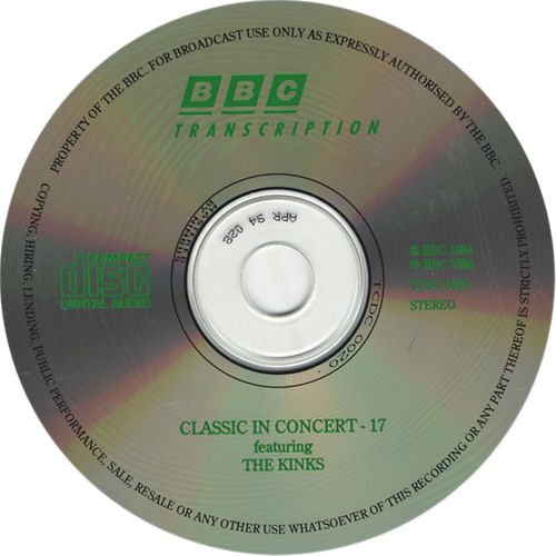 The Kinks Classic In Concert 17 CD album (CDLP) UK KINCDCL366944