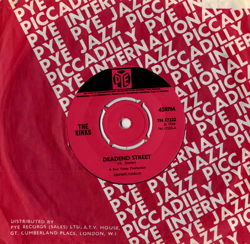 The Kinks Dead End Street - 4pr 7" vinyl single (7 inch record / 45) UK KIN07DE83418