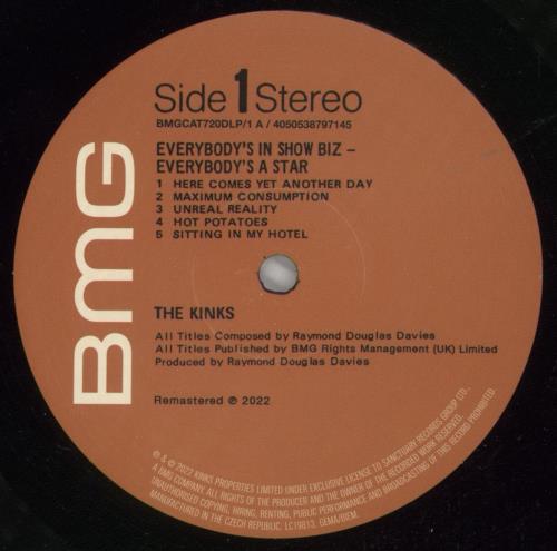 The Kinks Everybody's In Showbiz - Everybody's A Star: 50th Anniversary - 180gm 2-LP vinyl record set (Double LP Album) UK KIN2LEV867086