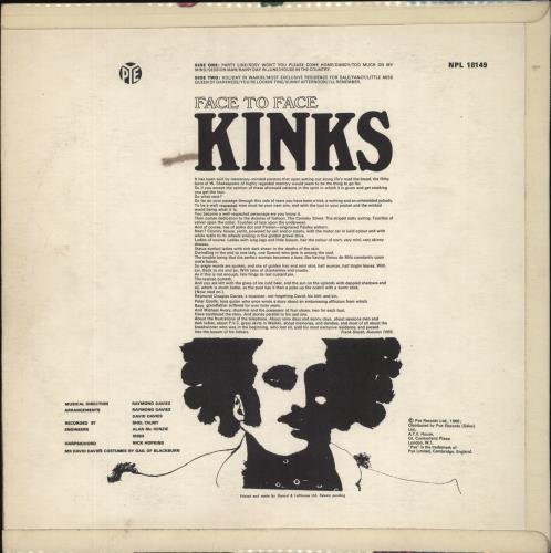 The Kinks Face To Face - 1st - G vinyl LP album (LP record) UK KINLPFA846953