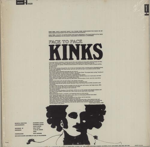 The Kinks Face To Face - 1st - shrink vinyl LP album (LP record) US KINLPFA266939