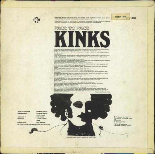 The Kinks Face To Face - 1st - Stereo - G/EX vinyl LP album (LP record) UK KINLPFA725806