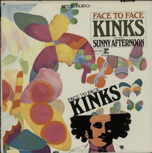 The Kinks Face To Face - 1st vinyl LP album (LP record) US KINLPFA123284