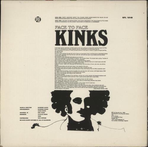 The Kinks Face To Face vinyl LP album (LP record) UK KINLPFA544472